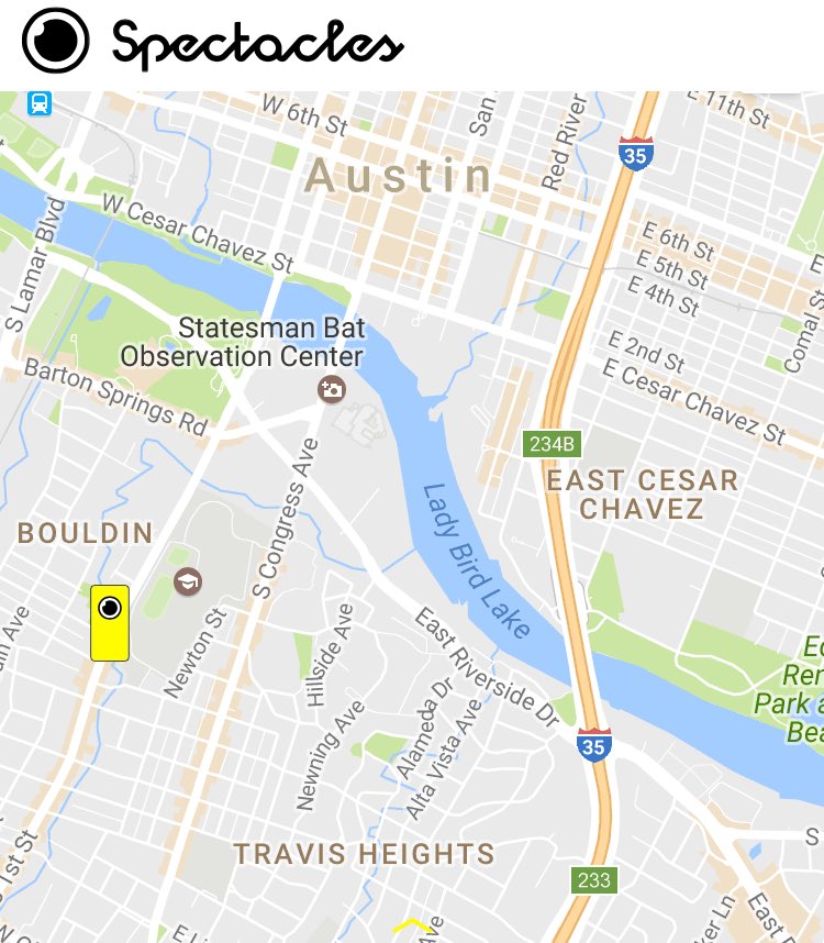 scottperry's tweet image. .@Spectacles #snapbot arrives in Austin Texas! #sxsw
