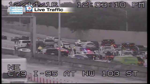 Crash on I-95 NB Express at NW 103rd St #traffic https://t.co/C0q0hY0SSN