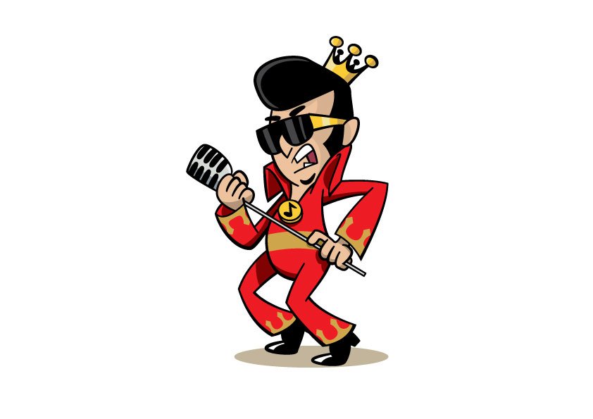 TimSlaterArt's tweet photo. #Elvis #singer #cartoon #vector #jumpsuit #rocknroll https://t.co/fyxfQzhiOK