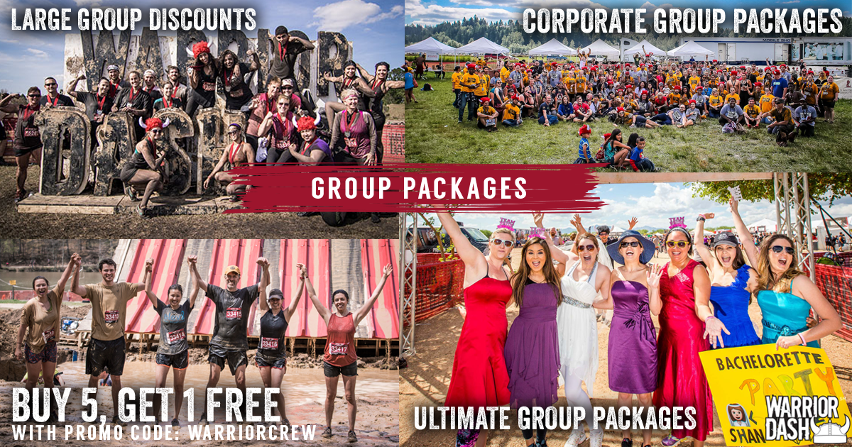 WarriorDash's tweet photo. Dash with more people and save! Check out our great options for Warrior Dash Group Packages: https://t.co/xVdohZ5XZv #WarriorCrew https://t.co/Np0G1CPhpJ