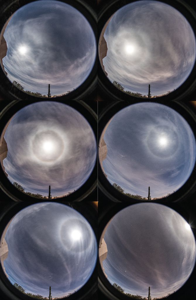 earthskyscience's tweet image. Using an automatic camera setup, Eliot Herman caught this all-night Cold Moon halo over Tucson, Arizona last night!
bit.ly/2hwToaQ