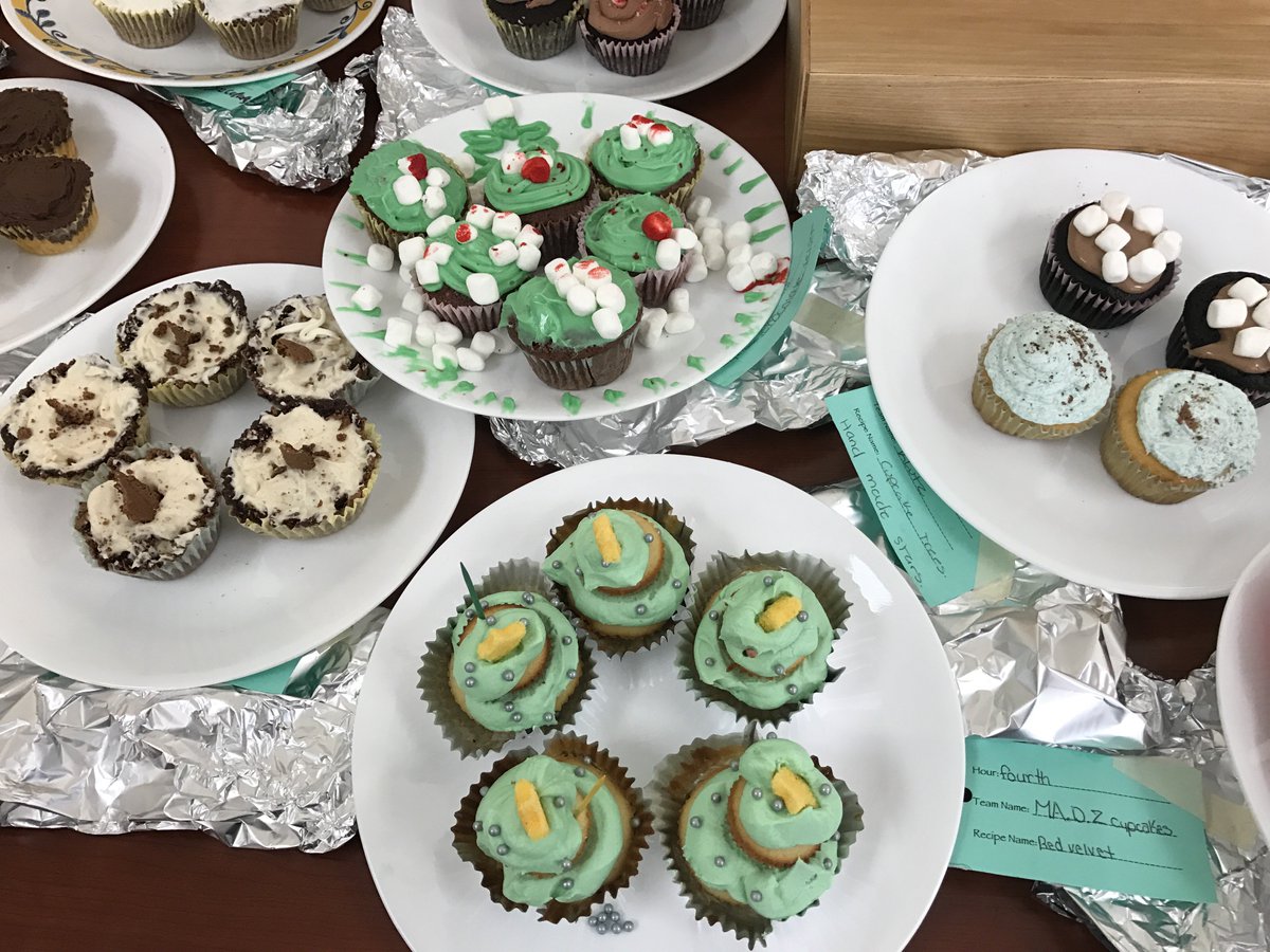 Principal_Holly's tweet photo. I'll be the judge of that. Staff and Parent judge the culinary students creations. #BRCMS #delicious https://t.co/hg6sbpfYQ3