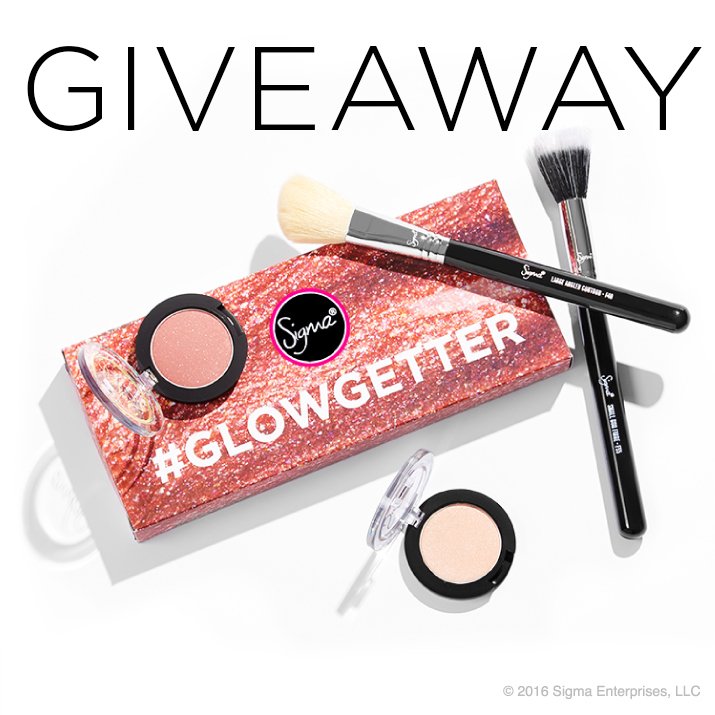 #Retweet and follow #SigmaBeauty for a chance to win our #GlowGetter Holiday Set! ✨ Winner will be announced tomorrow!