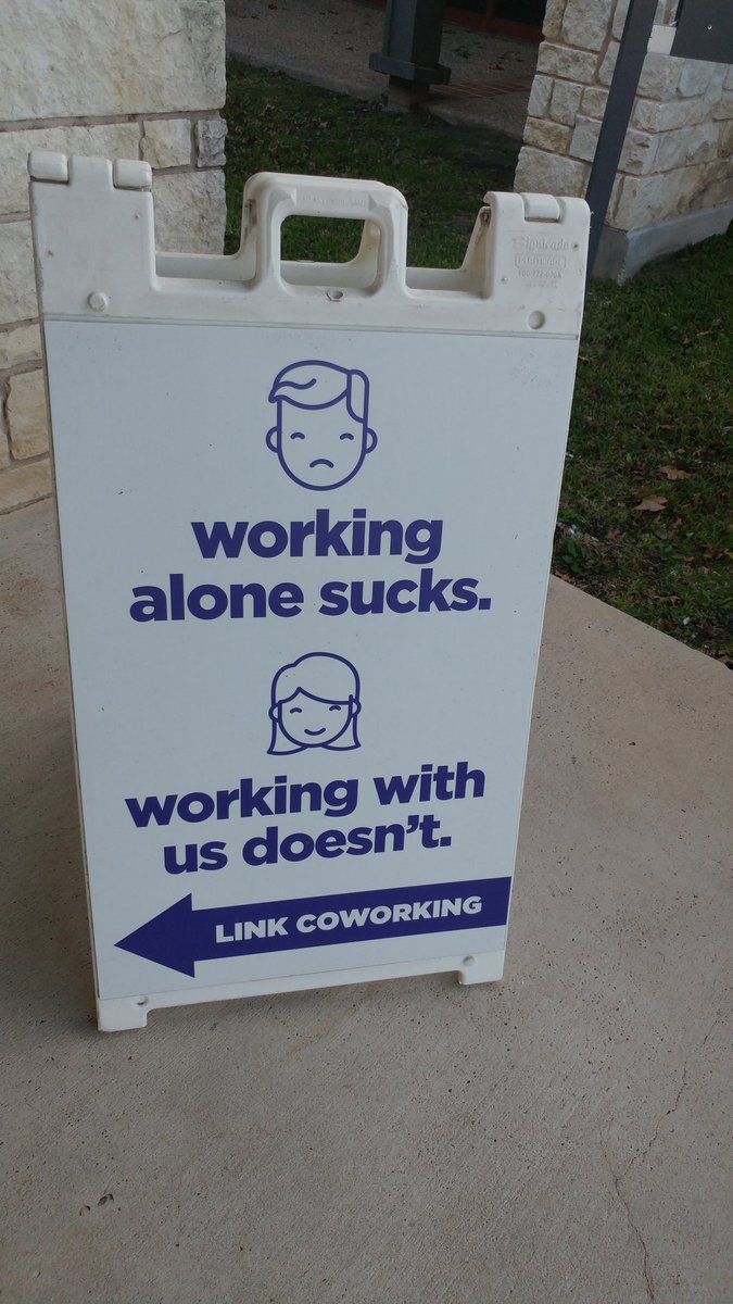 #linkcoworking Sign you are speaking my language.