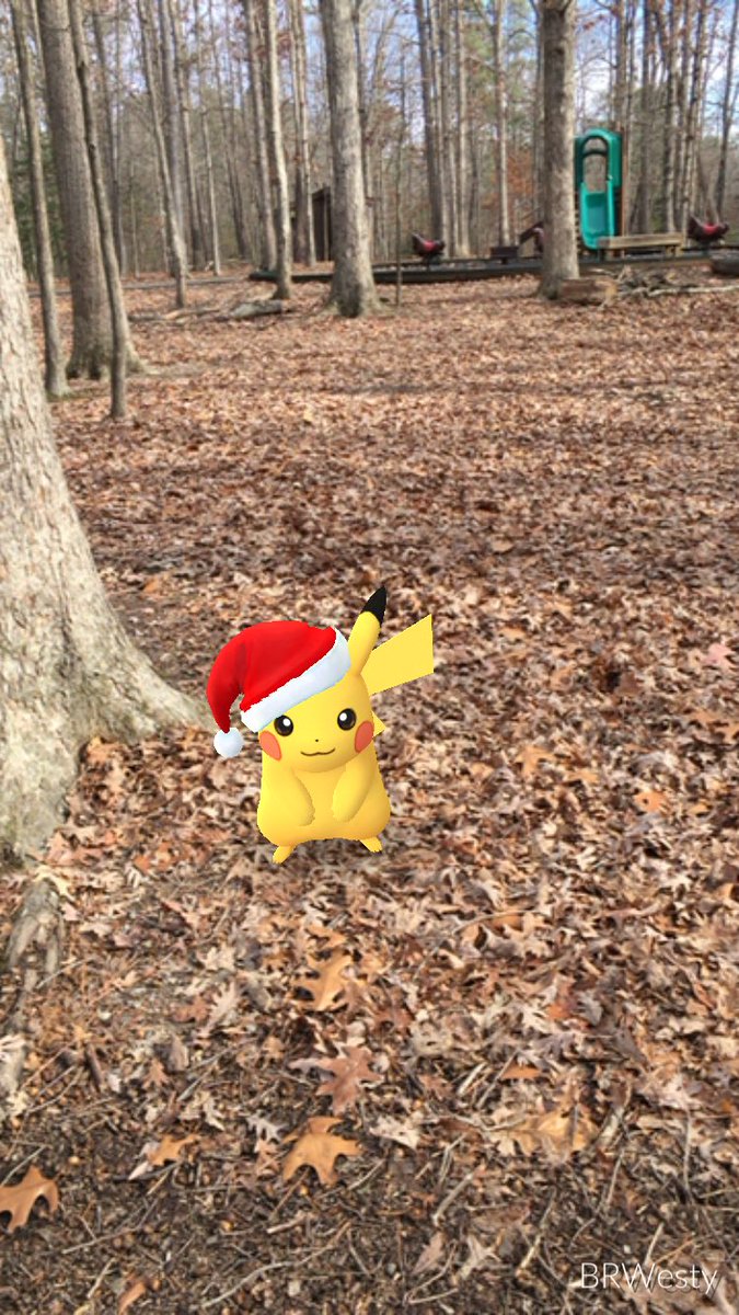 Brwesty's tweet photo. Santa Pikachu spotted @henricorecNpark #DeepRunPark this morning https://t.co/SIEegVgY8j