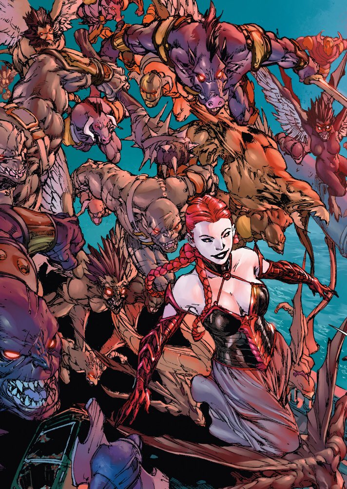 MagicAboveAll's tweet image. “My Ani-Men will serve their queen. The ugliest beasts from the darkest of your nightmares will rise to make your end.”