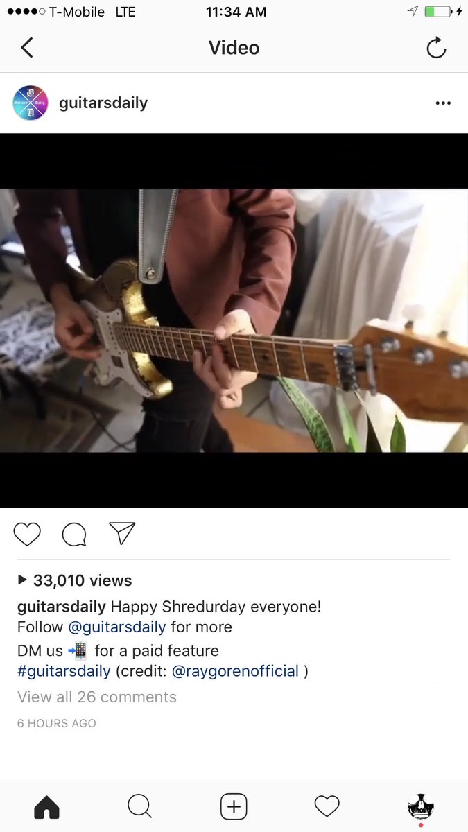 RayGoren's tweet photo. So thankful to @guitarsdaily for the feature! 36k views and counting! #guitarsdaily #Ray #RayGoren https://t.co/yI7JapNF03