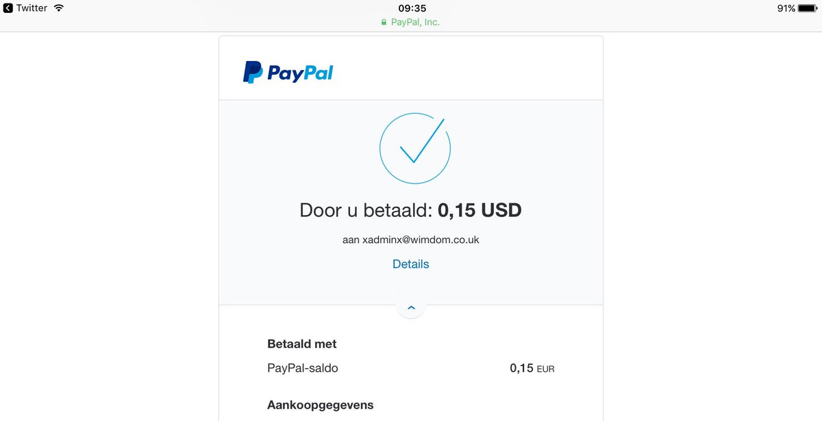 Safe_Purchase's tweet image. @generousalts We bought it #proof #dontscampeople
(This screenshot is dutch language!)