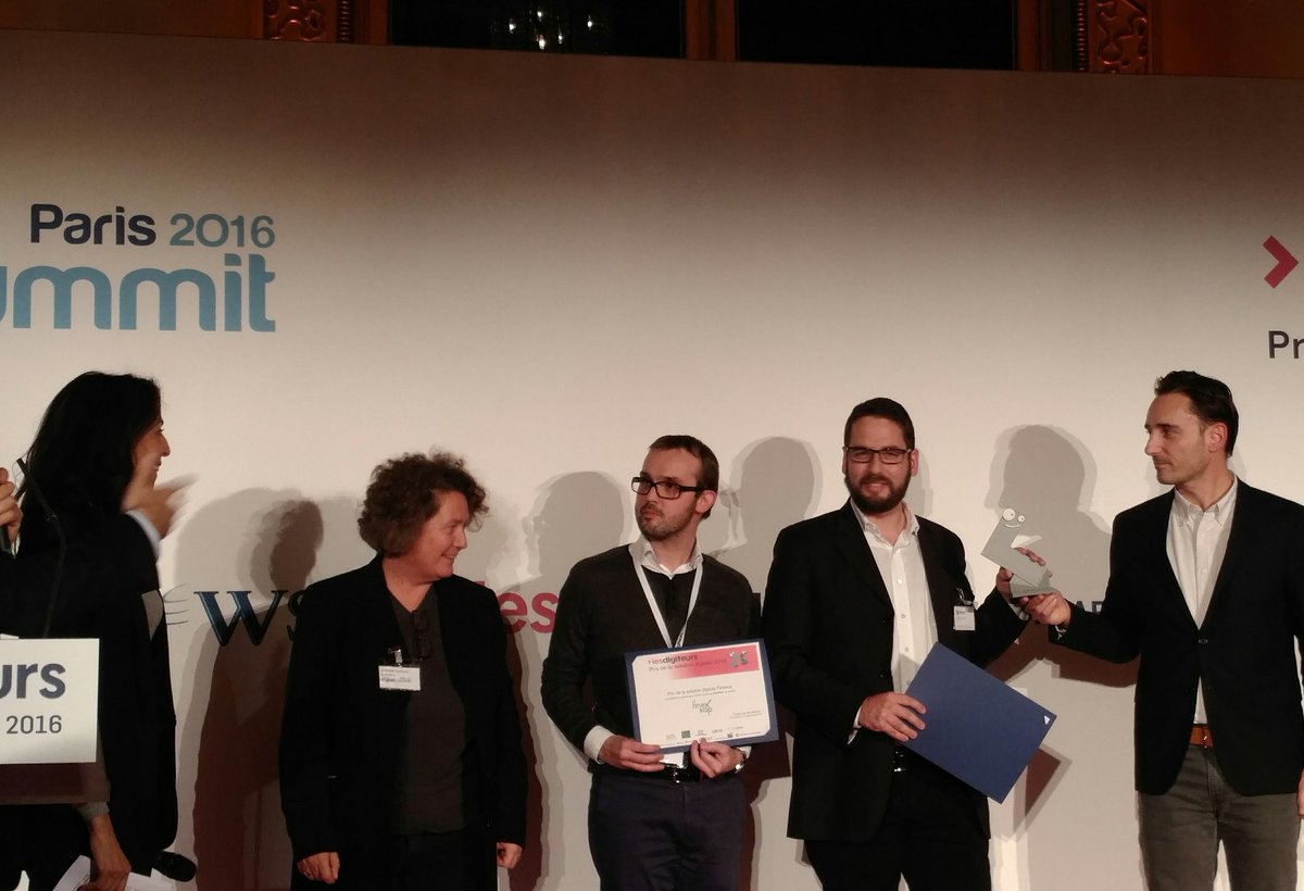 Beaboss_mag's tweet image. C&apos;est @unilend_fr qui remporte le prix de la solution Finance du Prix de la solution digitale organisé par @lesdigiteurs #digitsummit