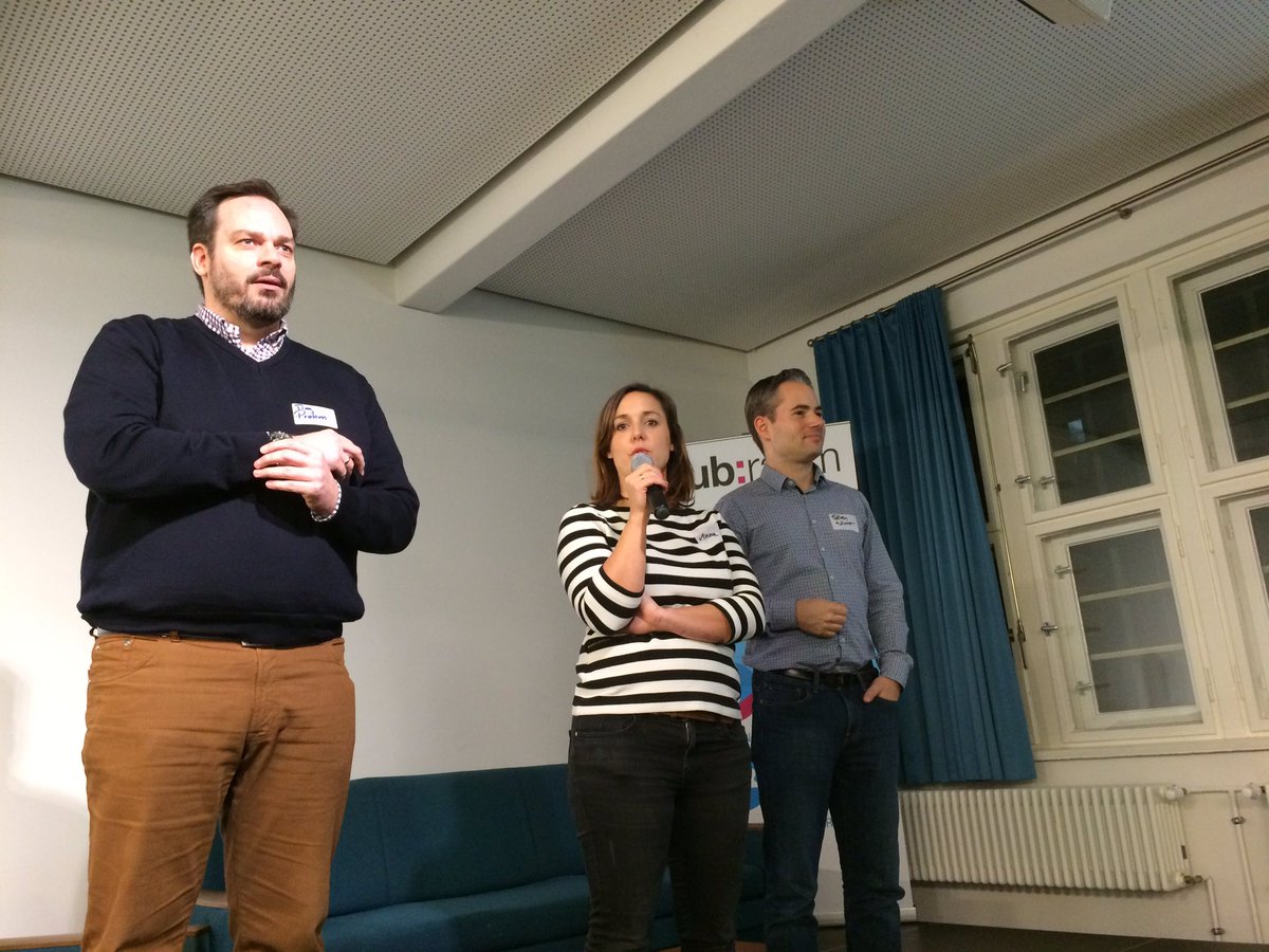 I4CR's tweet photo. The 3 top #hrtech scouts in Germany are starting the very first #HRTechBerlin meetup #recruiting @OttAnna_ @tproem @SoerenWinter https://t.co/EX97fykRJC