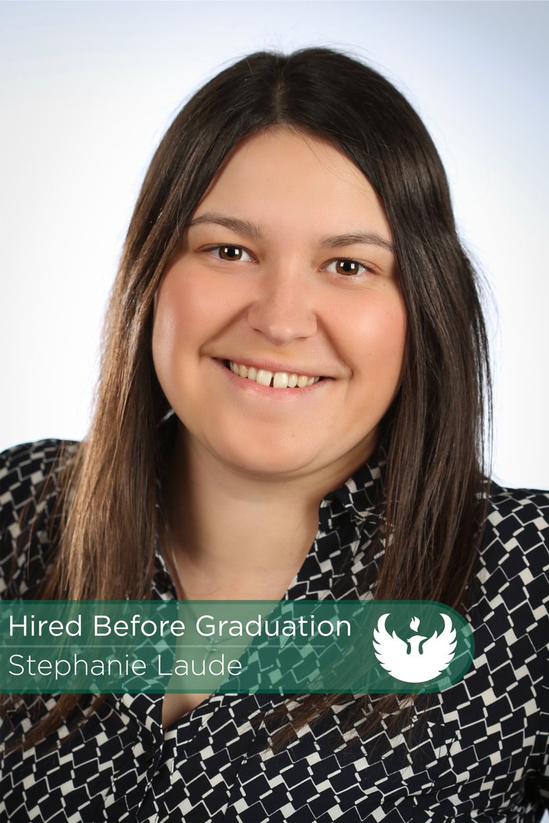 uwgb's tweet photo. Way to go, Stephanie! Dec. grad Stephanie has been hired before graduation by Balasa Dinverno Foltz, LLC. as a financial planner! #gbgrad https://t.co/3c2J8Jstpy