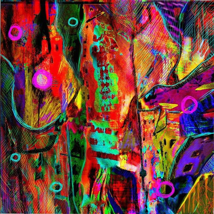 DonMcLeod20's tweet photo. Urban Life #digitalart #vibrantcolours #photoshop #paintings4sale https://t.co/Bf12UiR84q