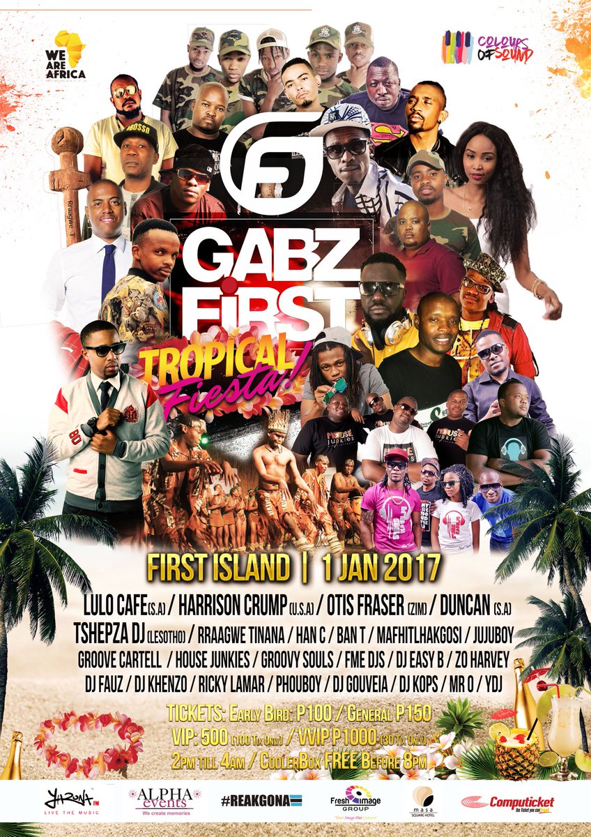 GabzFirst's tweet photo. This is how we open the new year!! 
We creating our own Island in Gabs, with Great Vibes and tight security! #GabzFirst #GoBusyGale https://t.co/aNb5FUVyDo