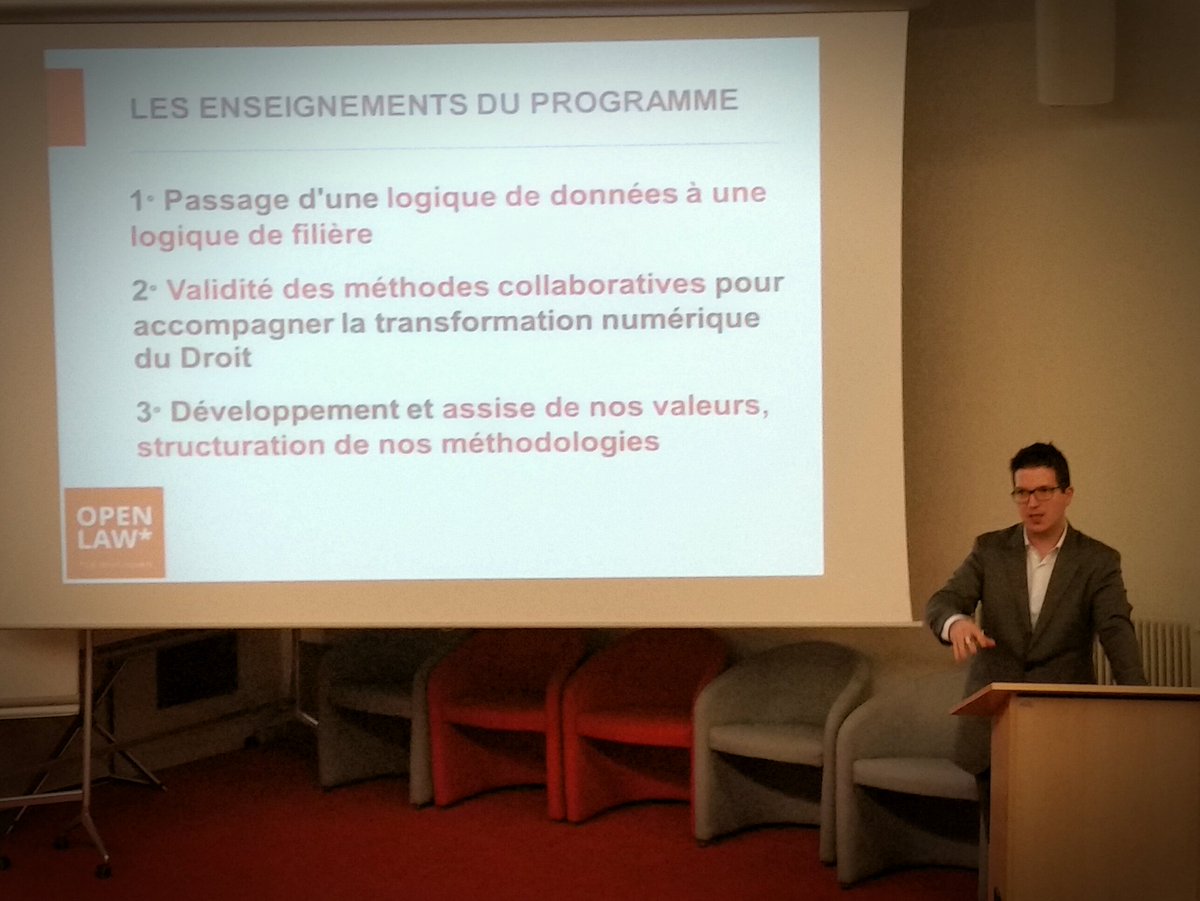EUROJURISFR's tweet image. @OpenLaw_fr : Passer à une vraie logique de filière de l'économie #numérique du #droit. #legaltech #avocats