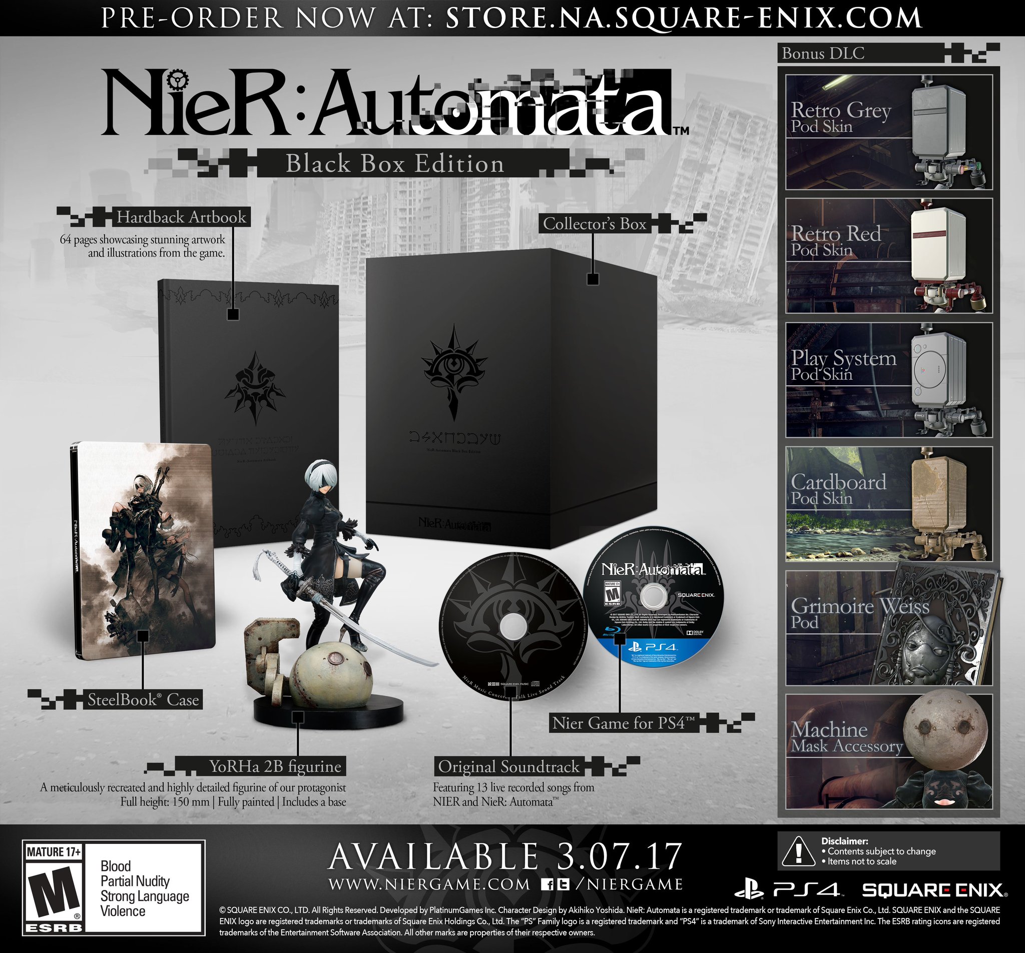 Square Enix Nier Automata Ce Yorha 2b Figurine Original Soundtrack Steelbook Case Hardcover Artbook Game Bonus Dlc T Co Vndntjec2d T Co 9ianyw58je