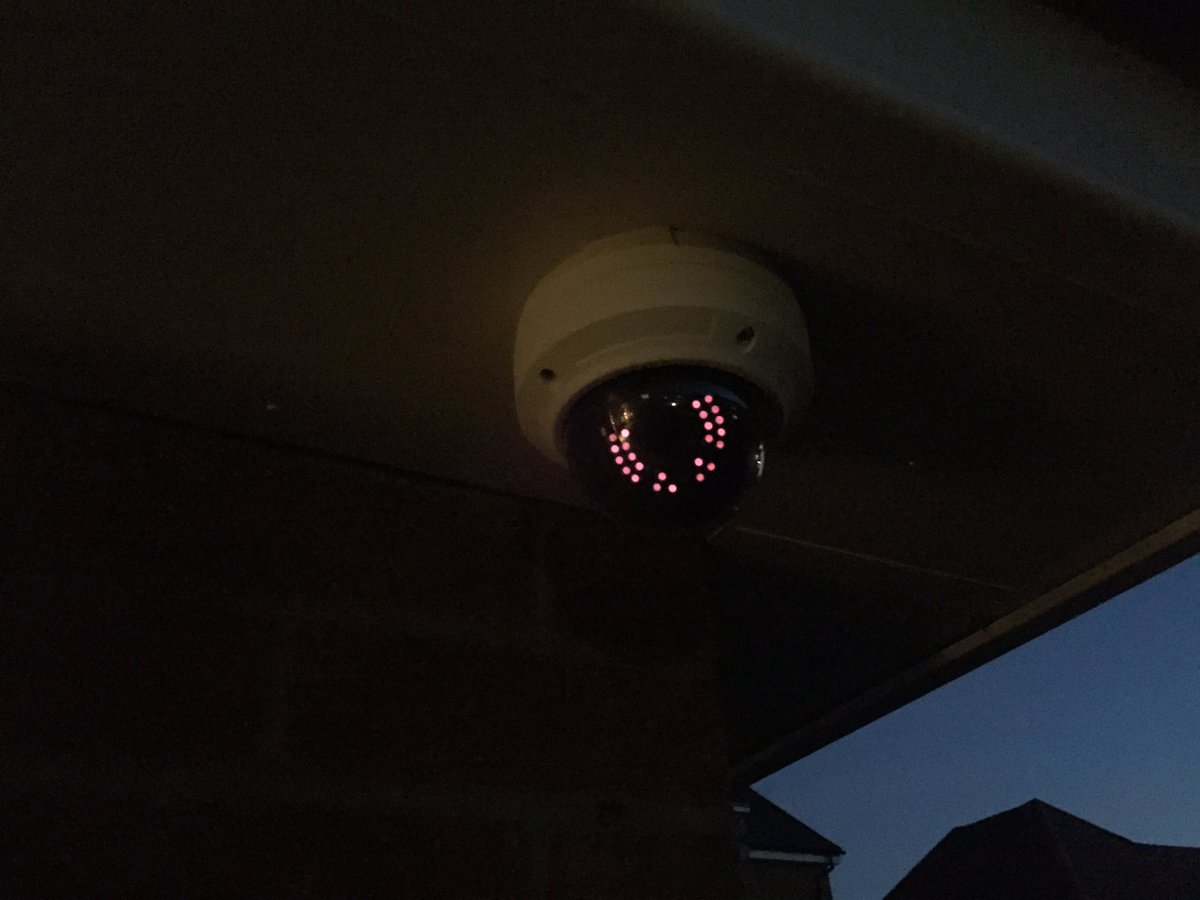 New IP dome infra-red 🎥 perfect for these early dark nights.