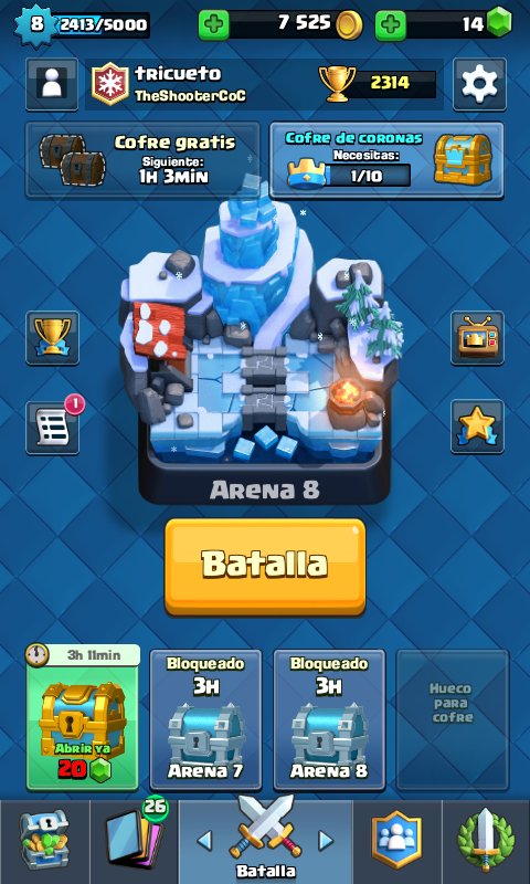 CuetoGodoy's tweet photo. @TheShooterCoC sergiooo vamooooos volvi a subir a arena 8!!!! Otra vez 😂😂😂😀😀😉 https://t.co/dARIGAiF7v