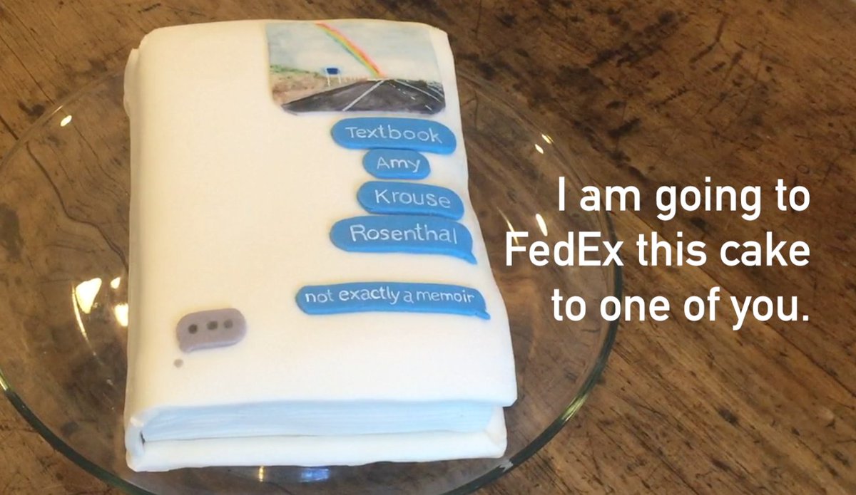2 tasty bits of news: John Green named "Textbook AKR" a top holiday gift book. I'm giving away this "Textbook" cake! bit.ly/1MVBjL7