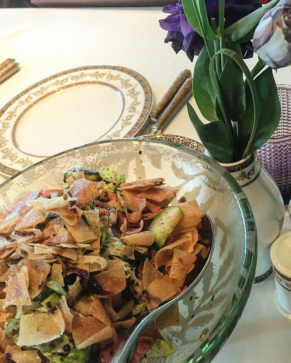 BorntoJetSet's tweet photo. @WaldorfRAK enjoying a delicious fattoush salad https://t.co/bC9yrQS1pQ