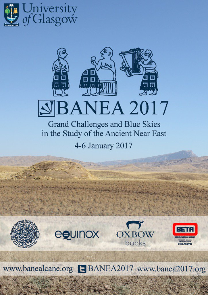 BANEA2017's tweet photo. Here's the #banea2017 poster as an early Christmas present. See you in Jan @UofGlasgow @UofGArchaeo #Royaltartanofur https://t.co/hmpSwS87wk