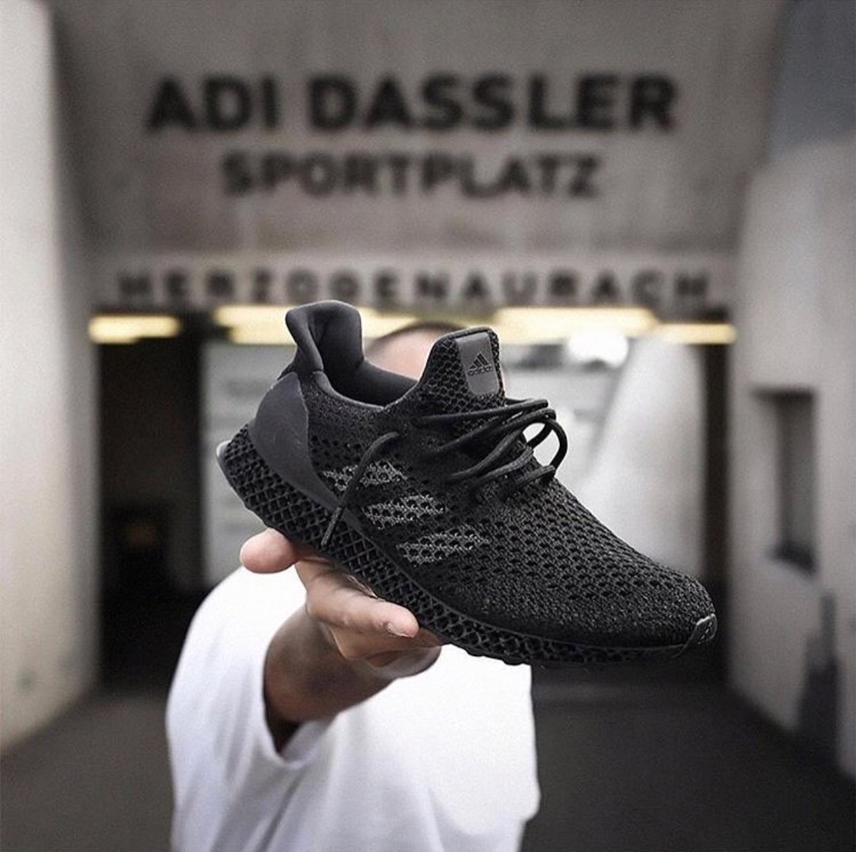 Adidas 3d hotsell runner triple black