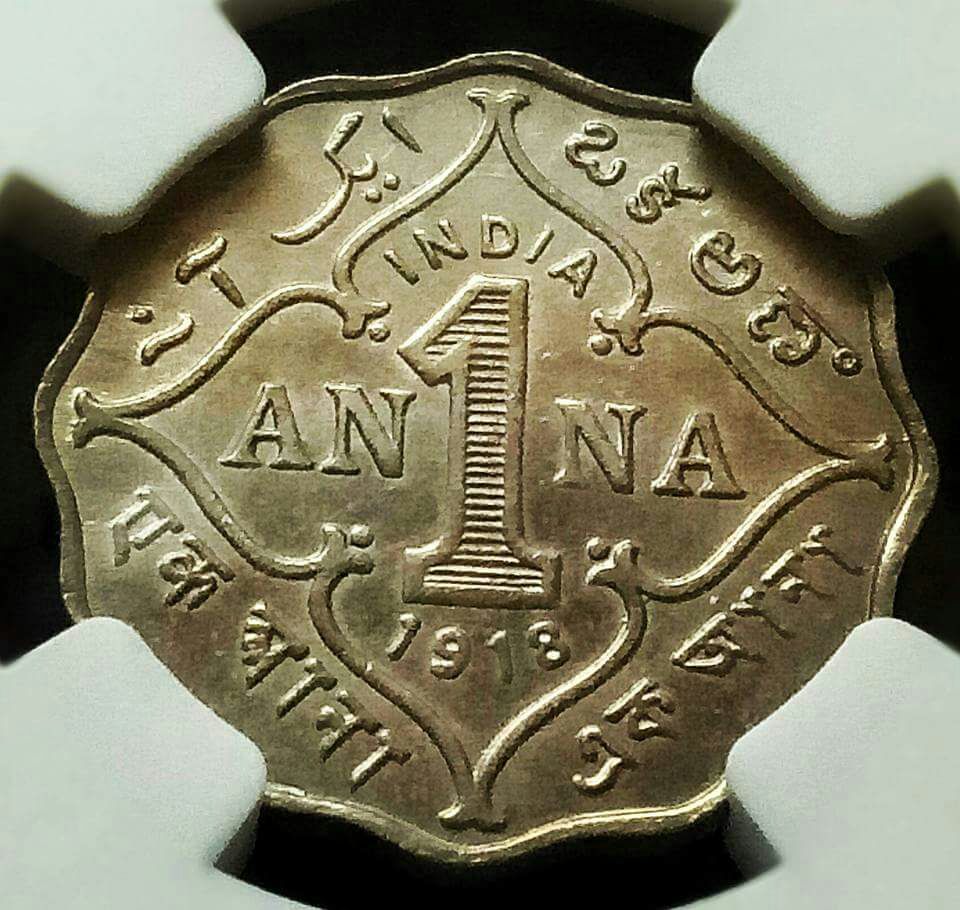 numistics's tweet image. British India || 1 Anna || King George V || Bombay Mint 

#coin #design