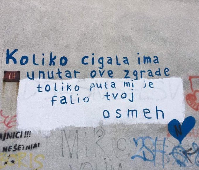 Ljubavni natpisi na zidu