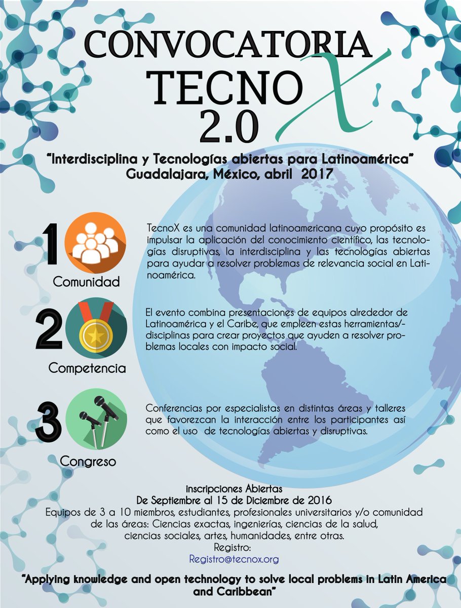 HacedoresCom's tweet photo. Este jueves cierra la convocatoria ¡Aún estás a tiempo!
"Interdisciplina y tecnologías abiertas para Latinoamérica" https://t.co/o55HrsN0BT