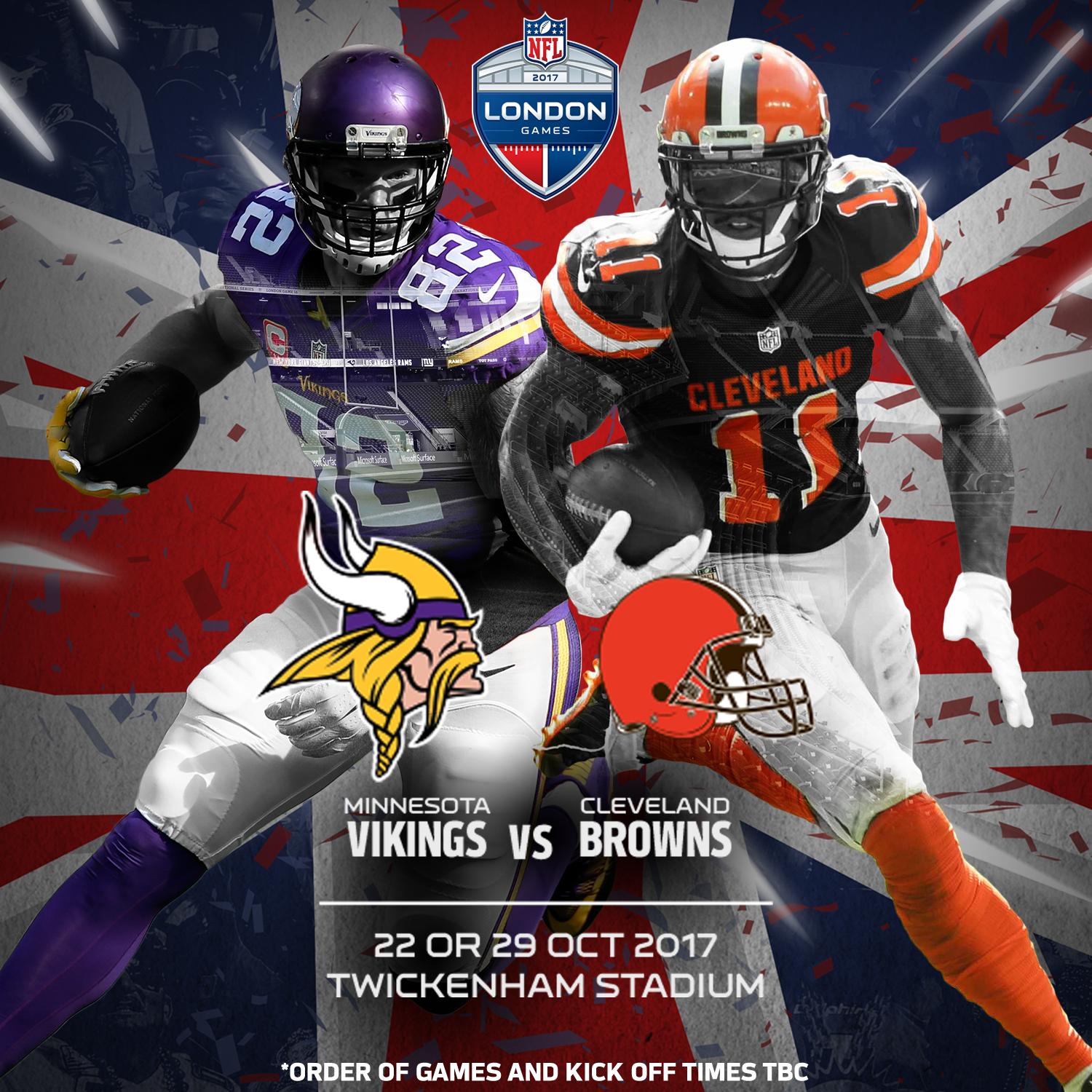 NFL UK on Twitter ".Browns vs Vikings at Twickenham in 2017