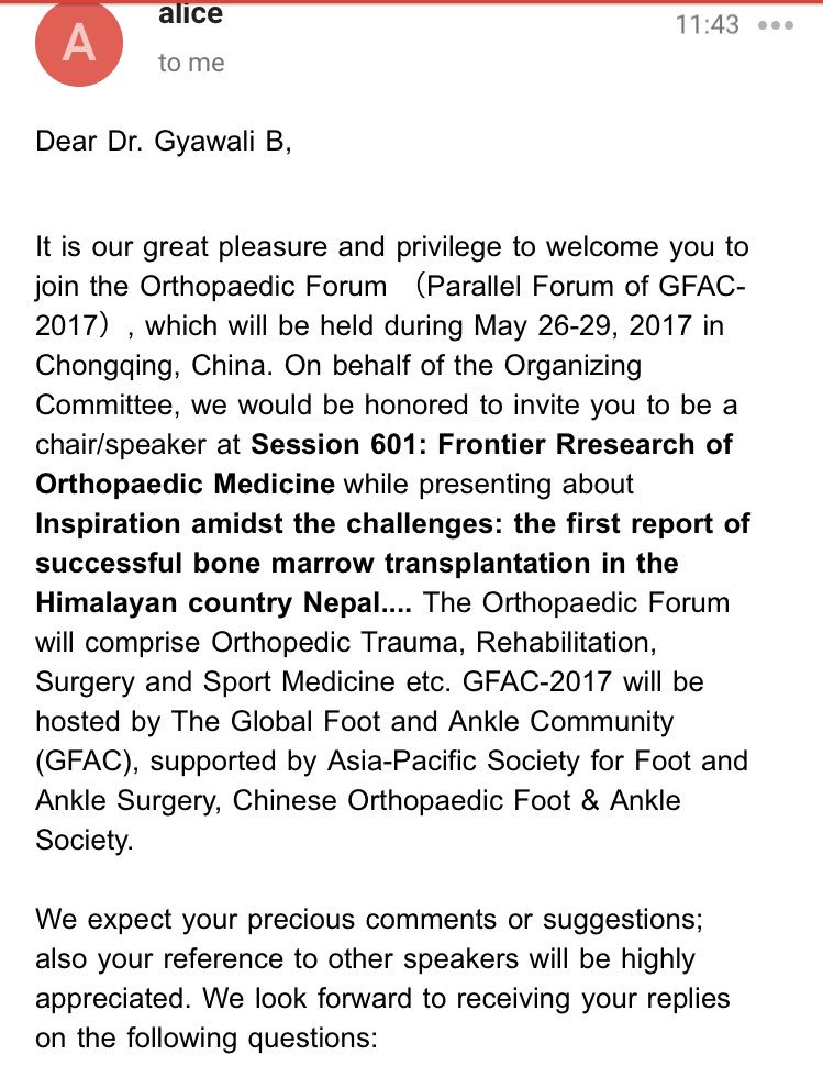 oncology_bg's tweet image. Lol, they saw the word "bone" in our title and thought I was an expert of orthopedics! #spaminvitation #predatoryconference @chadinabhan