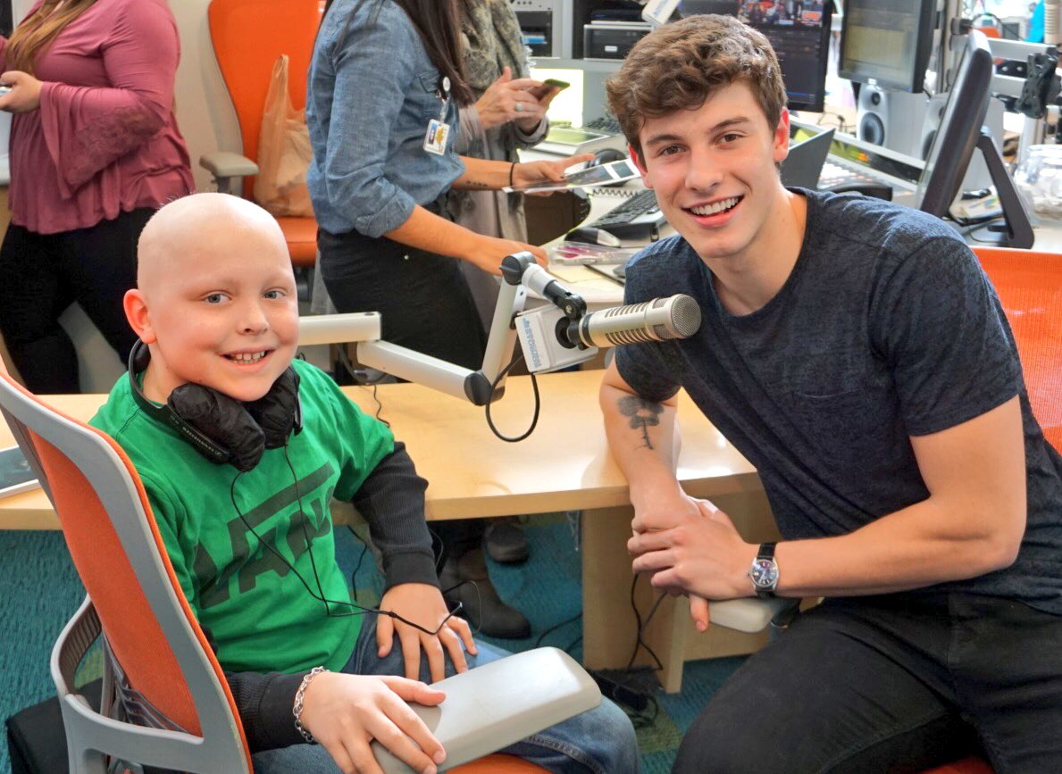 Our patients had the best time with @ShawnMendes at #SeacrestStudios today!