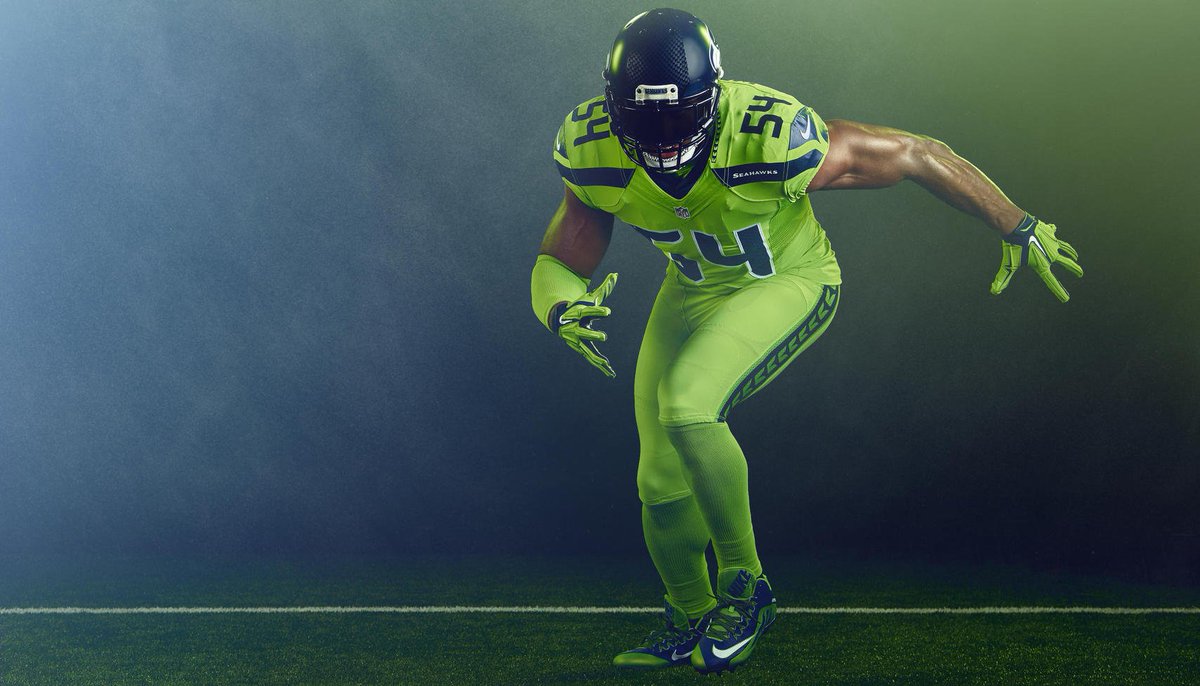 Seattle's color rush jersey for Tomorrow night.
(via <a href="/Seahawks/">Seattle Seahawks</a>)