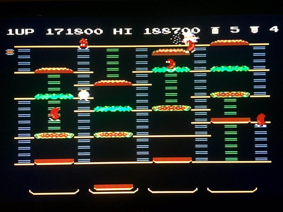 17k away from a new high score #BurgerTime