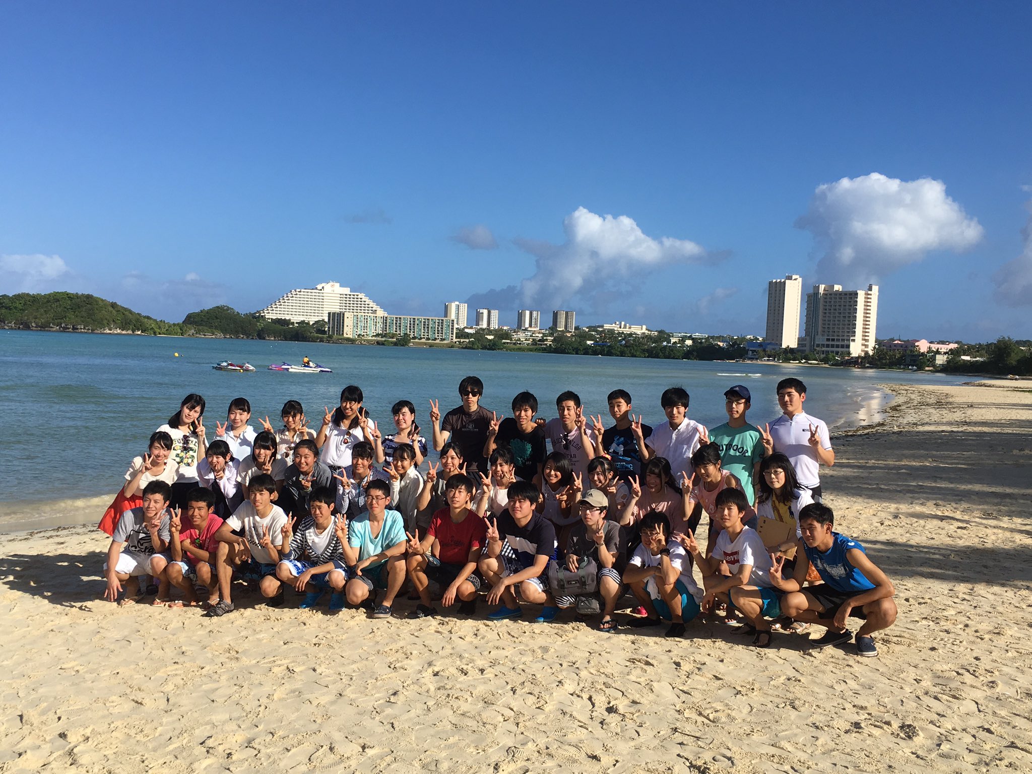 ট ইট র グアム オーシャンジェットクラブ 膳所高校2日目 始まりました T Co B014rpdbrw Guam Beach Oceanjetclub Ojc グアム オーシャンジェットクラブ マリンスポーツ 修学旅行 T Co Xknfkdgfdl ট ইট র