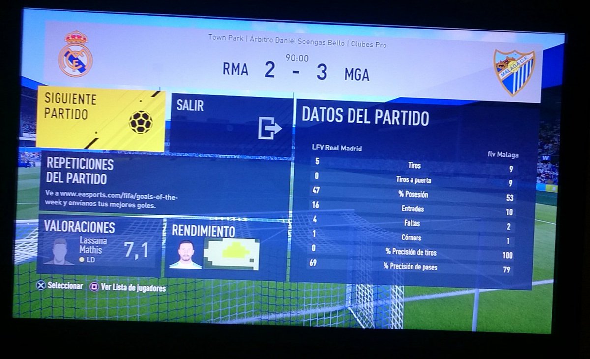 Ganamos 2-3 en el Bernabeu vs el <a href="/LFVRealMadrid/">LFV Real Madrid C.F</a>. Gran partido y 3p! 💪🔵