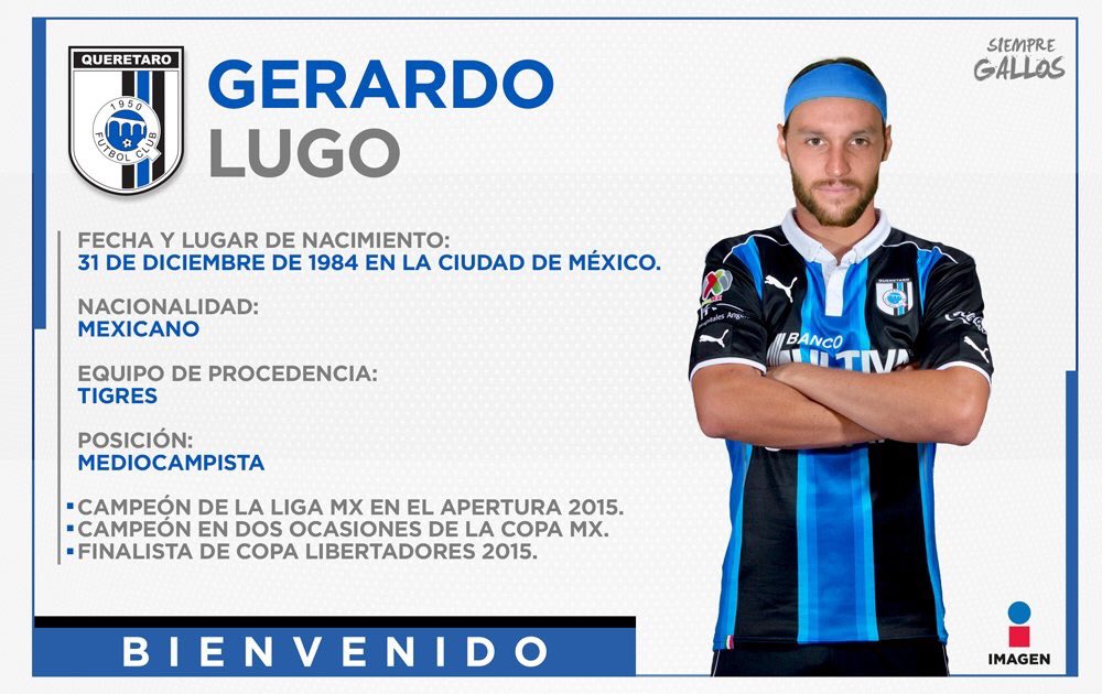 Gerardo Lugo new player of Queretaro r/LigaMX