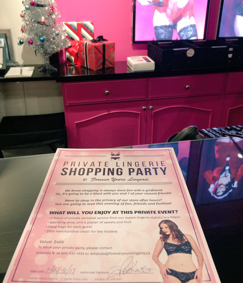 PopoffTessa's tweet photo. Just picked up one of our donations for our auction for @inolympicfashion. A very generous gift from @FYL_Lingerie for Right to Play! https://t.co/mmCscDOwPw