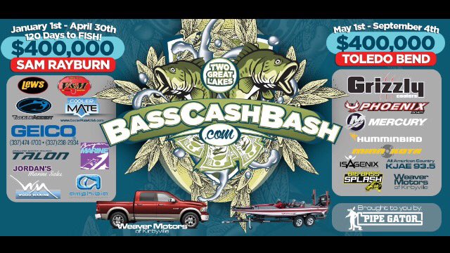 BassCashBash's tweet photo. It's almost time!
#mercurymarine #lews #phoenixboats #minnkota #humminbird #grizzlycoolers #coolermateusa #vnm #tackleaddict https://t.co/rEm7BNxcS7