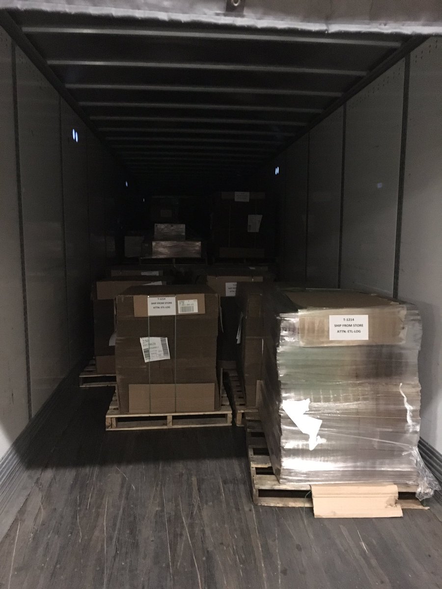 When you finally talk to the right person you receive a trailer full of SFS supplies! #goSFS <a href="/thenewcrc/">Carla Clark</a>