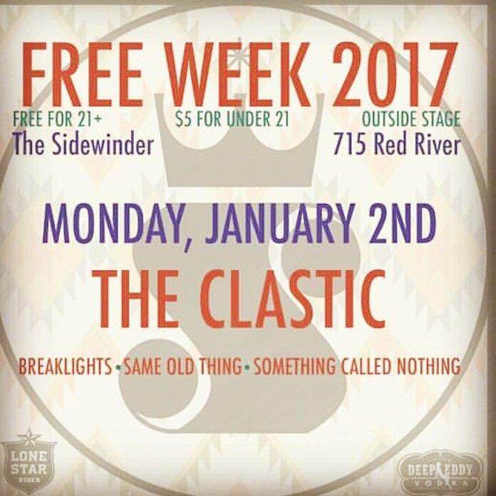 We'll be rockin' #freeweek... early! Come get ur yr started w/some rockin #atx #localmusic #do512 #lonestarbeer #deepeddyvodka