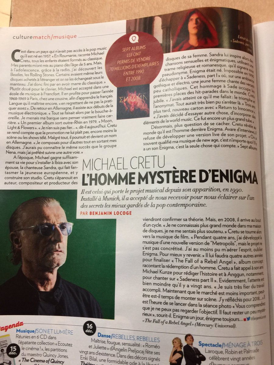 <a href="/enigmaspace/">Enigma</a> est dans <a href="/ParisMatch/">Paris Match</a> cette semaine 😉