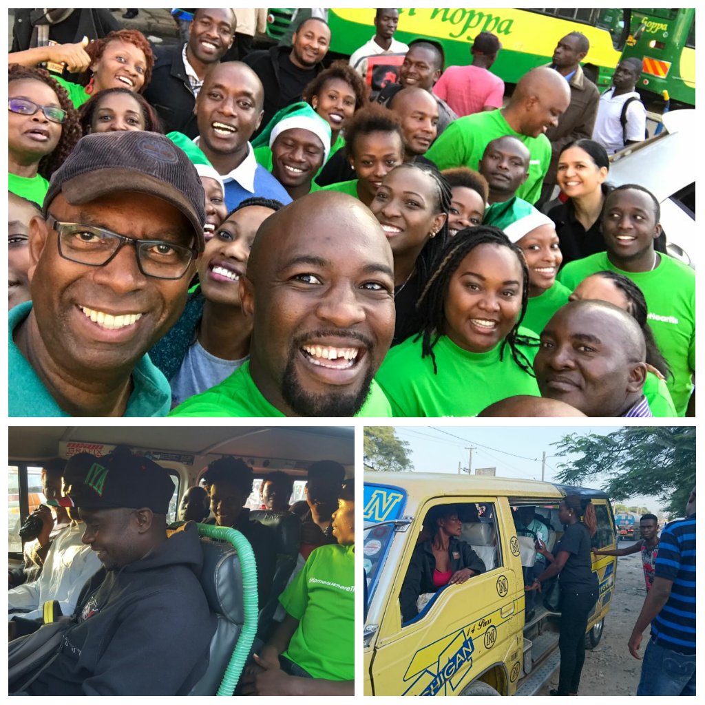 Happy people at Kencom,Kisii and Mtwapa CBD enjoying free bus rides. #HomeIsWhereTheHeartIs #SafaricomXmas