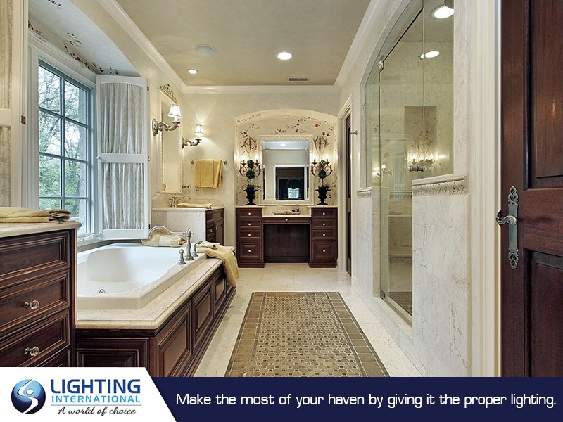 LightingIntWA's tweet photo. #Lighting in a #bathroom guides you in your daily grooming routines and helps you unwind after a long day. https://t.co/LnfCLO7QFD https://t.co/DEiRiVmjoR