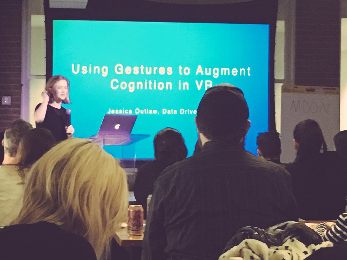 Was so engrossed in this fabulous talk, didn't remember to tweet. Thanks for organizing <a href="/VRARCollective/">VR/AR Collective</a>! Gets a newbie #VR like me excited!