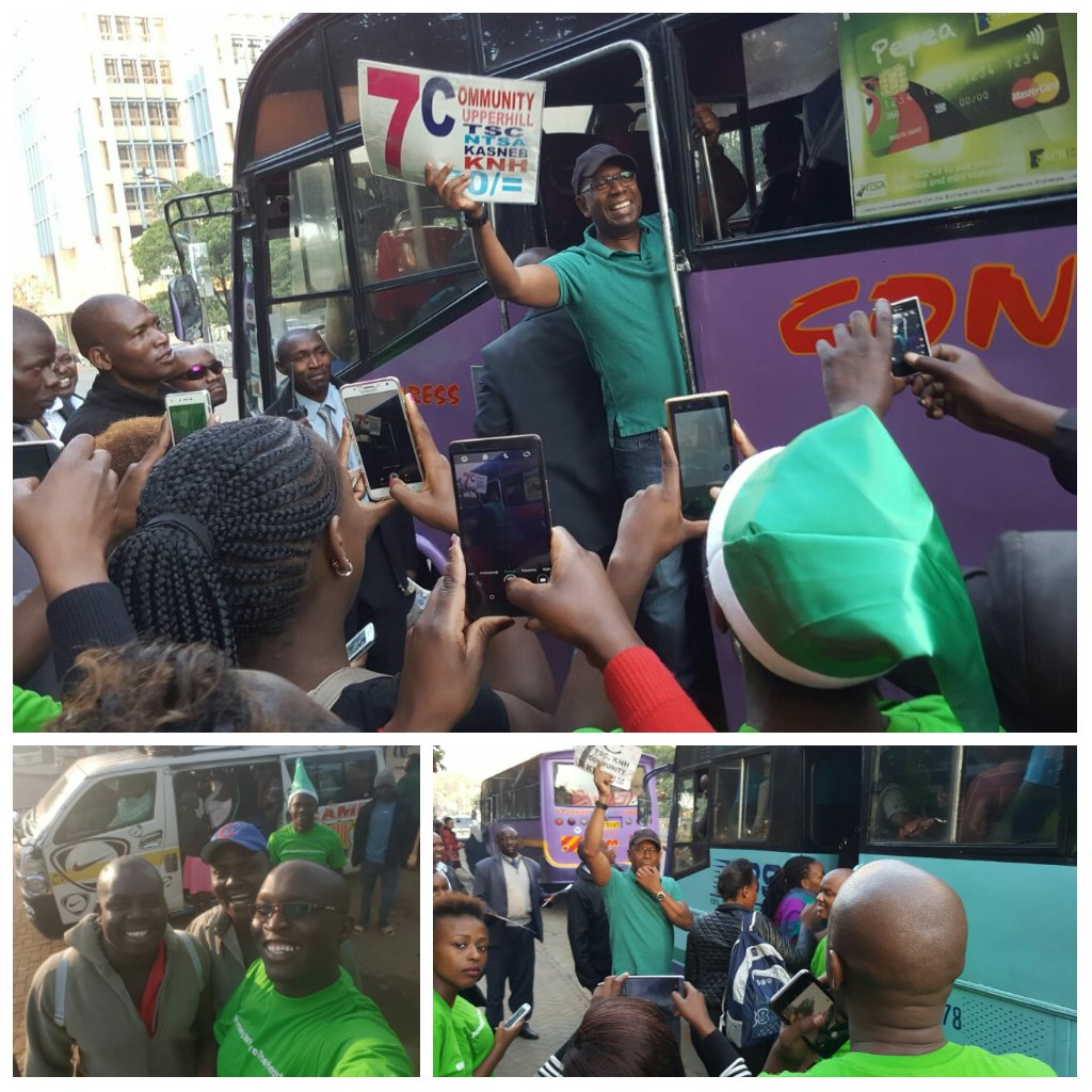Lots of smiles going around at Kisii bus station, Kencom and Kisumu CBD. #HomeIsWhereTheHeartIs #SafaricomXmas