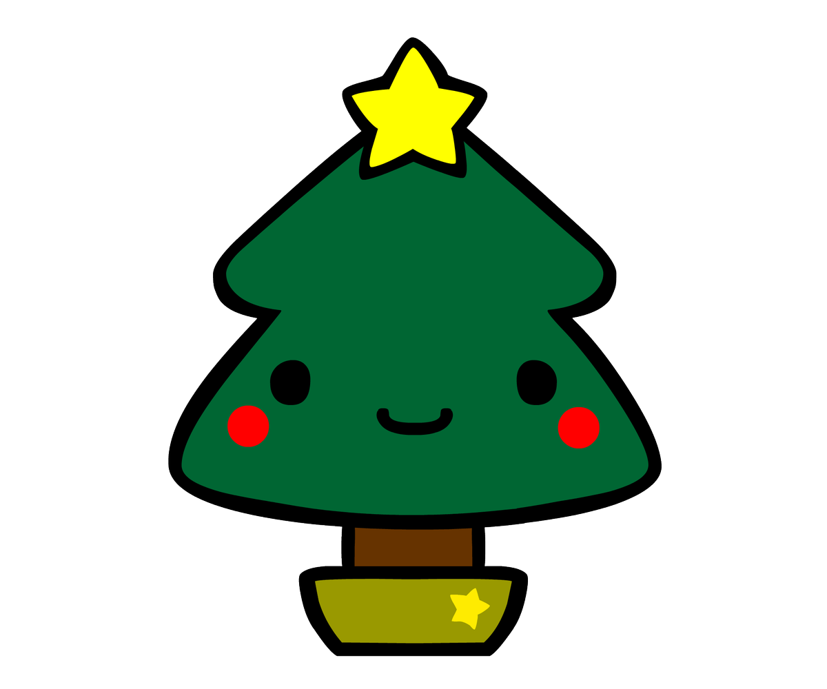 らりるれーちゃんさんのツイート しめかけくんのクリスマスメッセージのクリスマスツリーの絵が クリスマスツリー イラスト かわいい ですぐに出てくるのかわいすぎてツラい O T T Tot Tt T T ちゃんとフリーイラスト