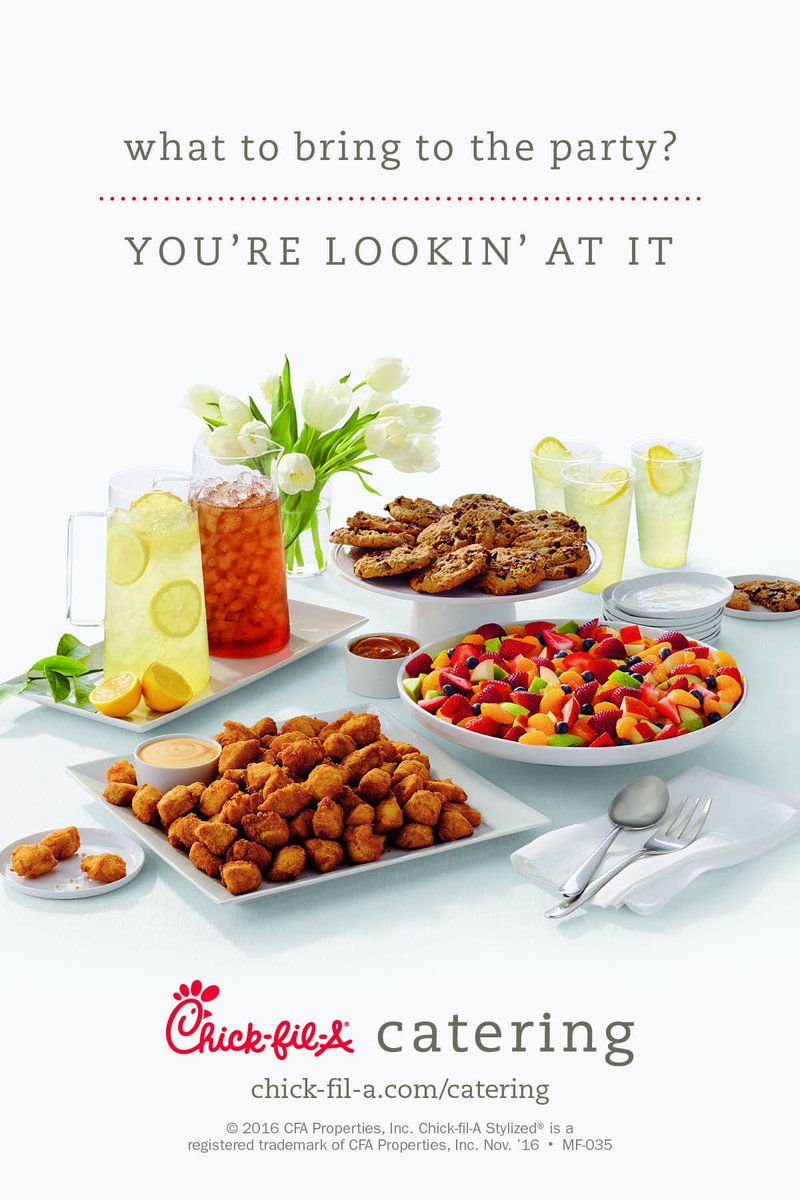 Tis' the season to be jolly about Chick-fil-A Catering. Stop by the Chick-fil-A in Brandywine and check out our new Catering menus.