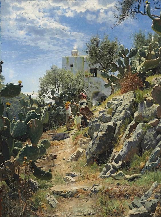 RitaCobix's tweet image. #culture 
Peder Monk #Monsted 
Cactus Plantation in #Capri 
@Biagio960 @redne2013 @josepcampo @Asamsakti @VicoLudovico @yebosfaye @DBking85
