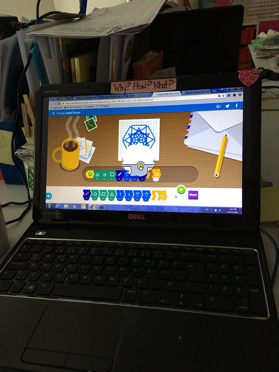 MrsOzmay's tweet image. I&apos;m coding a snowflake on my old, school given Dell...#codeasnowflake