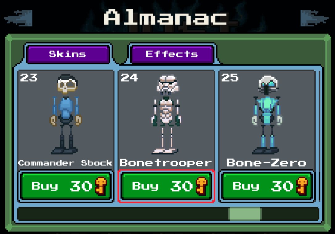 elephantgamesof's tweet photo. We've almost made a Steam version update for #JustBones. Collections, skins, quests and more will be available very soon! #gamedev #pixelart https://t.co/EiZsme70u4
